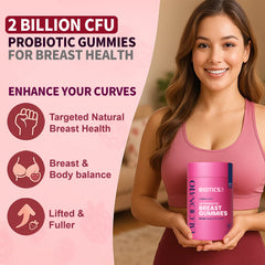 Bloom10 3D Probiotic Breast Gummies - 2 Billion CFUs - Vegan