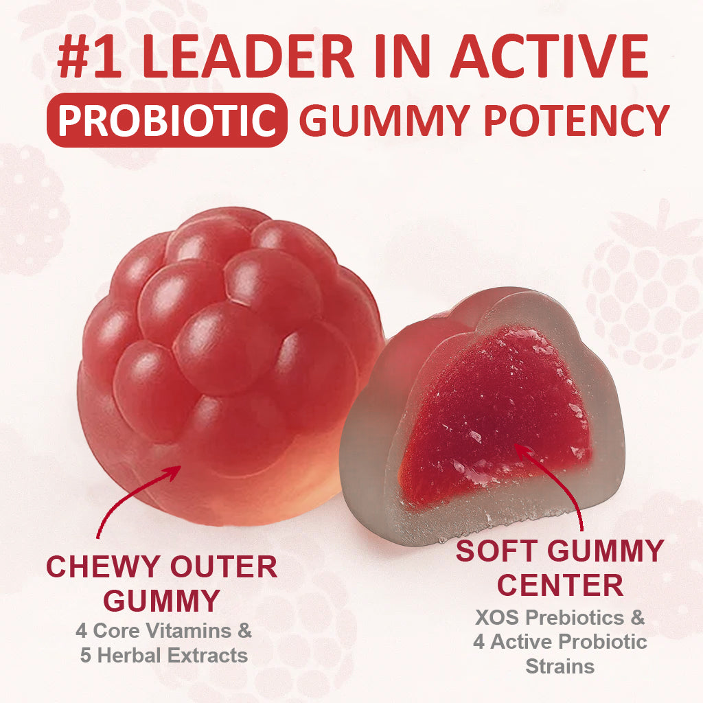 Bloom10 3D Probiotic Breast Gummies - 2 Billion CFUs - Vegan